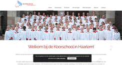 Desktop Screenshot of koorschoolhaarlem.nl